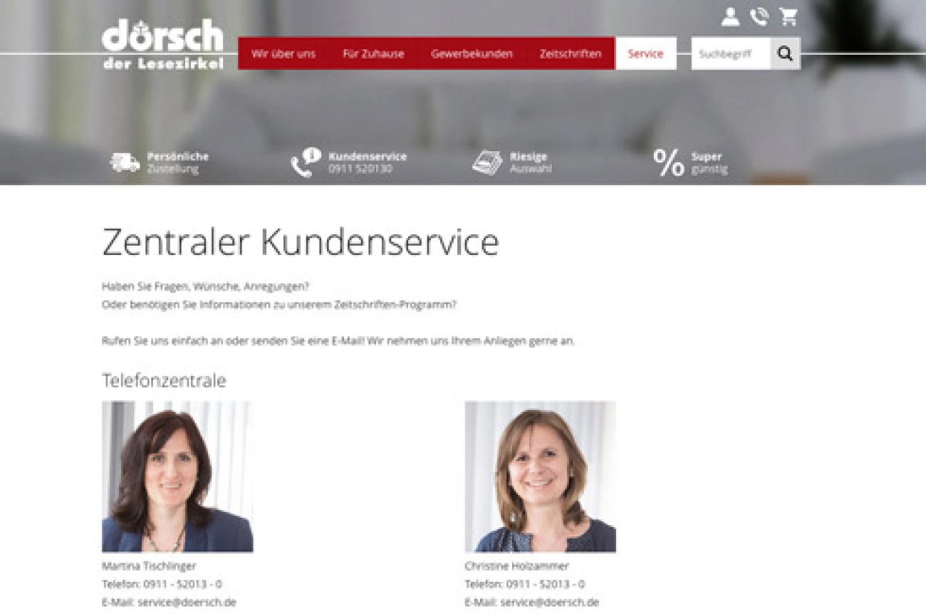 Maßgeschneiderter Service