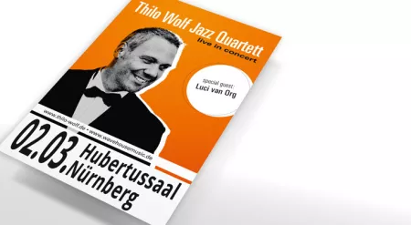 Plakat-Serie für das Thilo Wolf Jazz Quartett