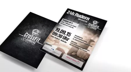 Promotion-Material zur 24-Stunden-Ruder-Challenge