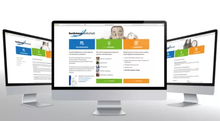 Personaldienstleister-Website im adaptiven Flat Design