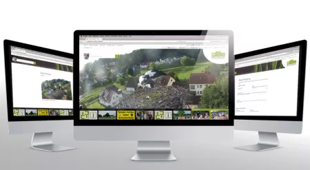 Innovativer Web-Auftritt einer Gemeinde im Landkreis ERH