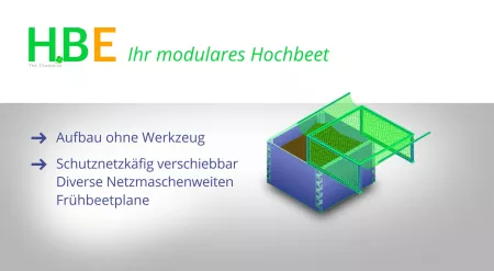 Präsentation des Hochbeets mit unkompliziertem Aufbau