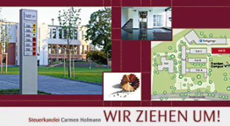 Mailing zum Umzug in den Franken Campus