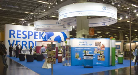 Stand mit 200 qm auf der Werkstätten-Messe 2011