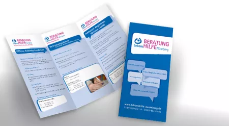 Info-Folder des Bereichs "BERATUNG und LebensHILFE"