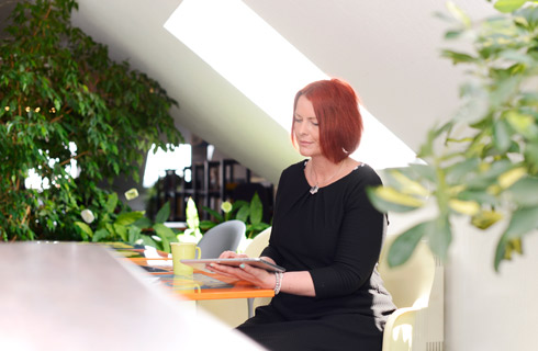 Marion Reiß im Foto-Shooting der Bundesagentur für Arbeit – 4